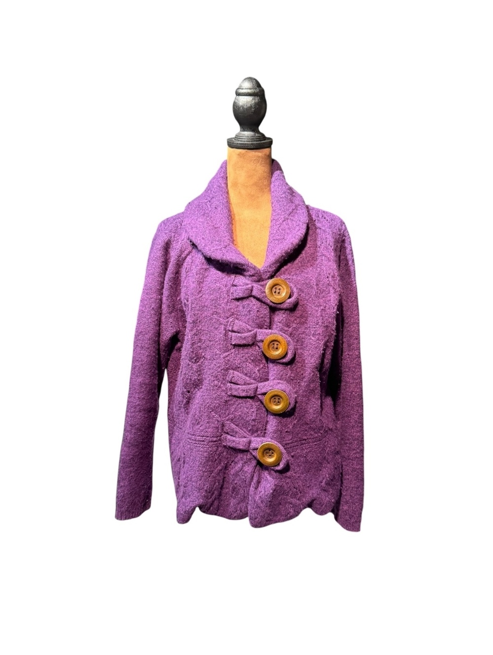 Chadwicks Purple Lambswool Sweater